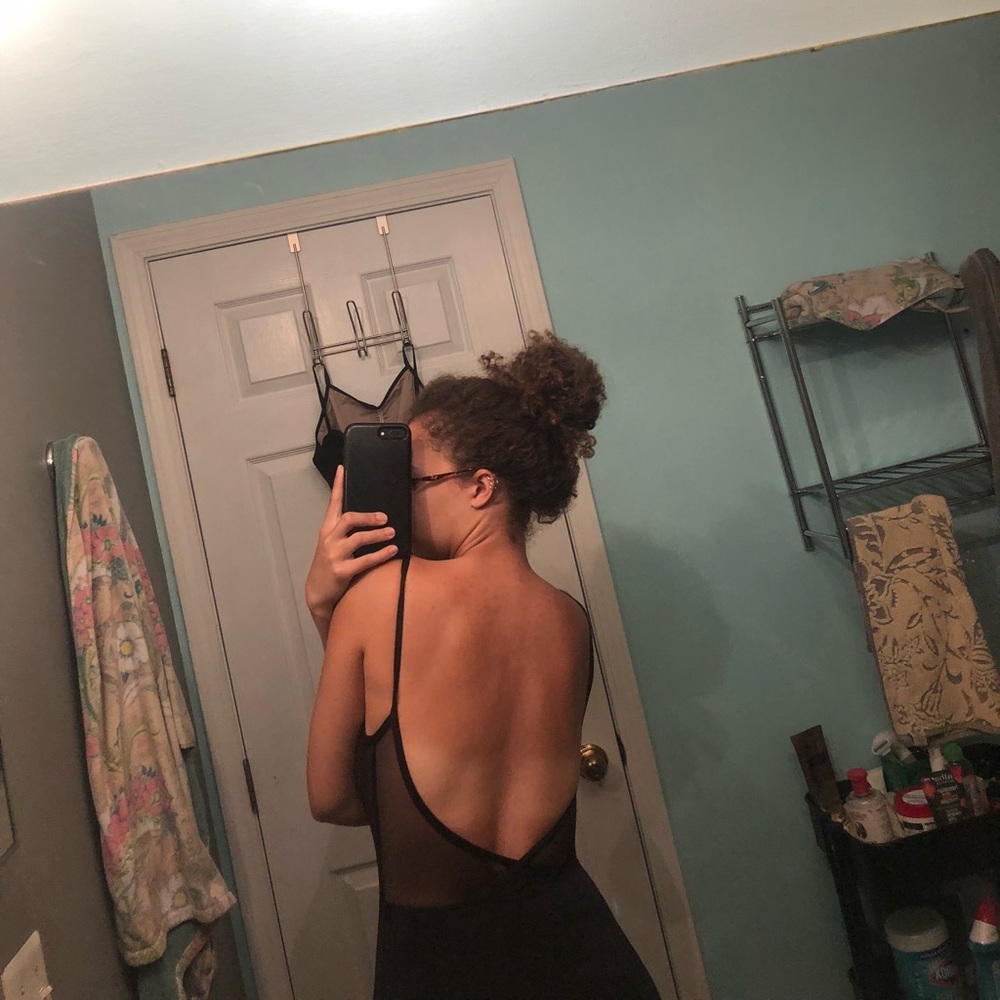 Low cut Mesh Back Leotard